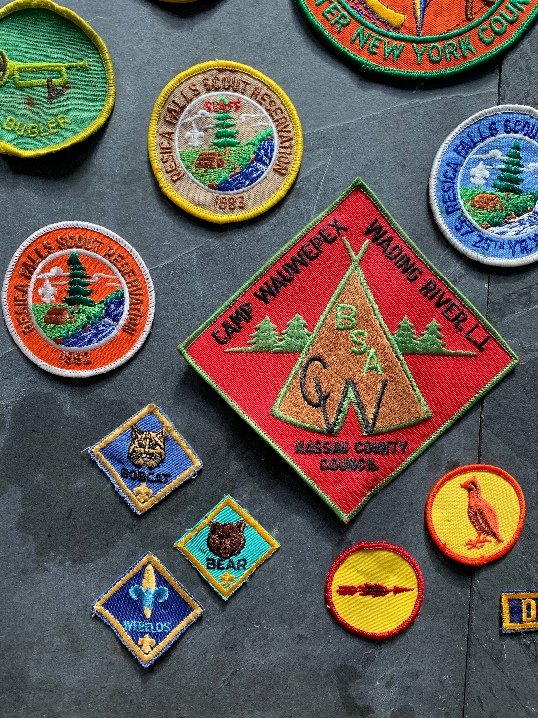Collection of 19 Vintage Boy Scouts of America Patches