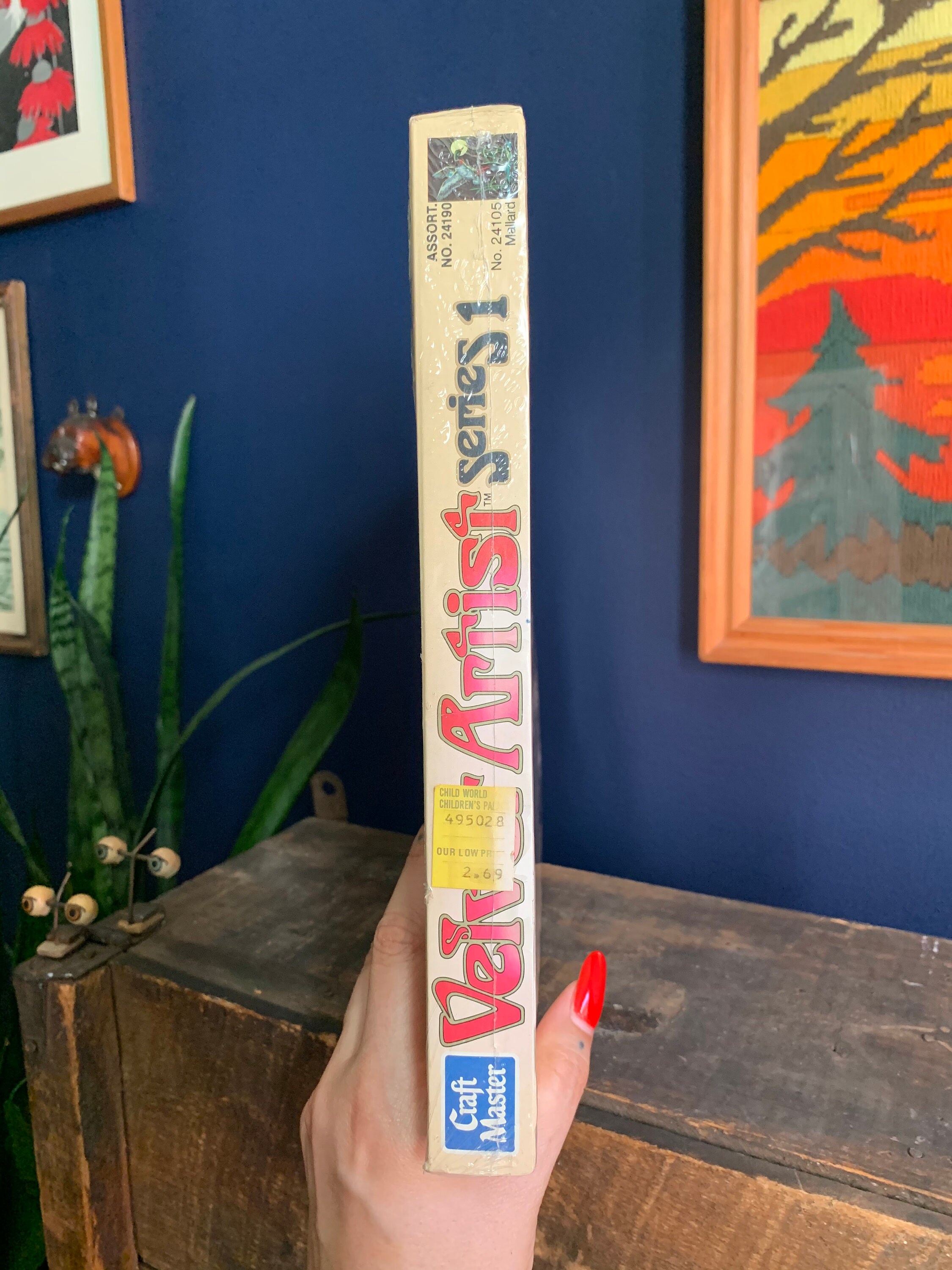 Vintage Craft Master Velvet Paint By Number Kit, Mallard