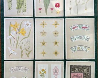 Antique Original Botanical Book Plate Print From “A Series Of Sketches From Nature Of Plant Form”