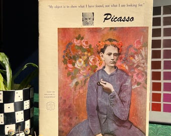 Vintage 1950's "Pablo Picasso: The Library Of Great Painters Portfolio Edition" Art Book