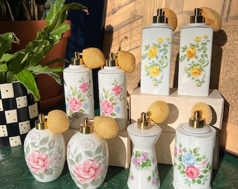 Collection Of Eight Vintage New Old Stock Porcelain Atomizer Perfume Bottles In Original Boxes For Display Or Props