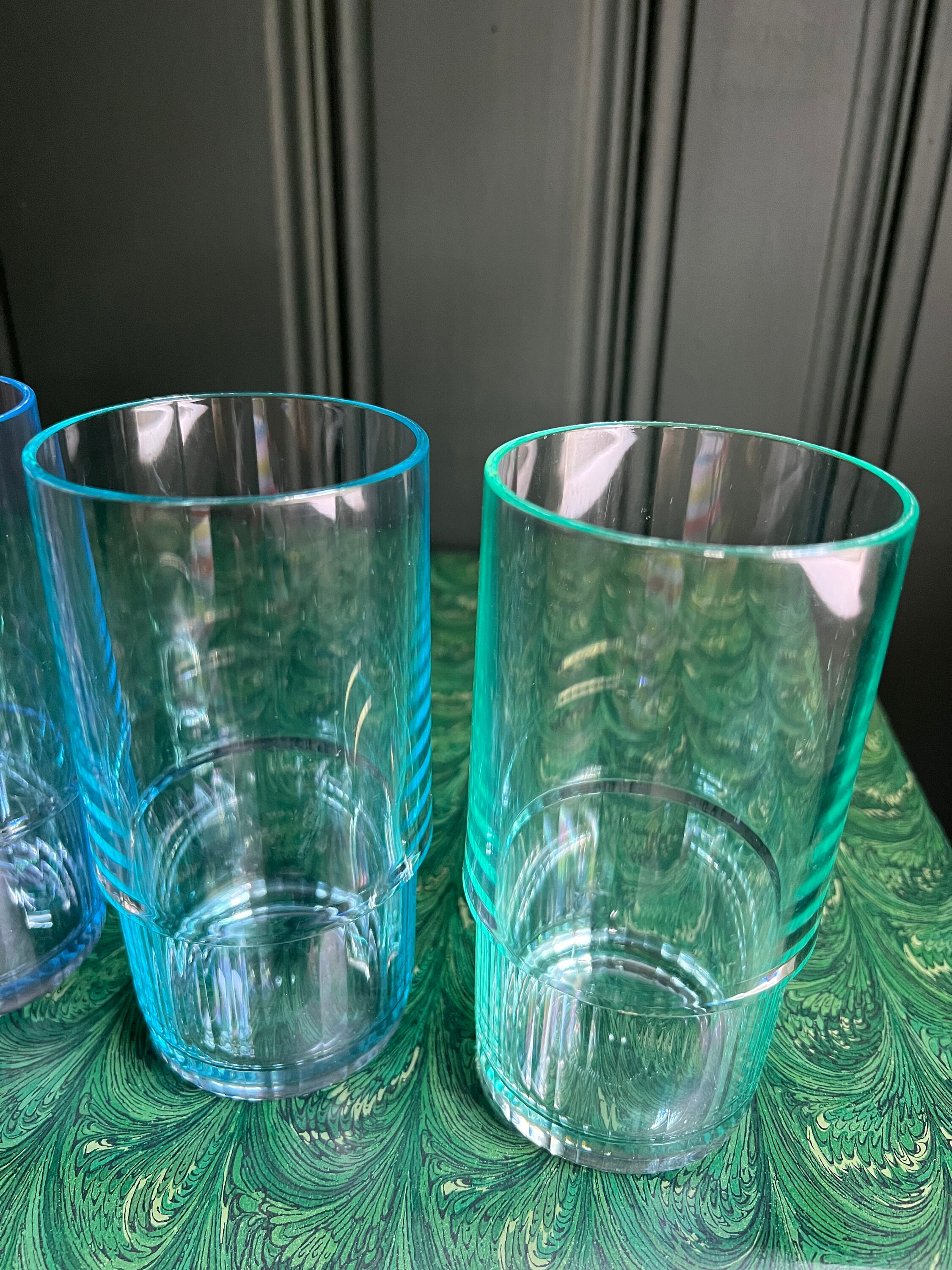 Colorful Six Piece Acrylic Cup Set by Tupperware