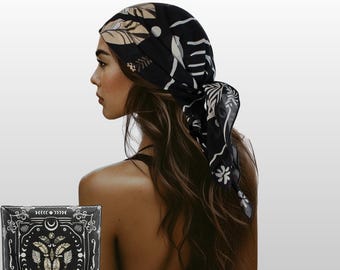 Bandana bawełniana: ozdoba do włosów w stylu boho, chusta na szyję, osłona twarzy