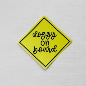 Doggy on Board Car Decal | Dog on Board Sticker