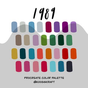 1989 Taylor's Version Procreate Color Palette