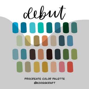 Debut Taylor's Version Procreate Color Palette