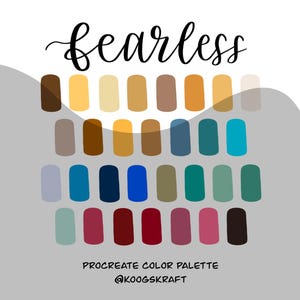 Fearless Taylor's Version Procreate Color Palette