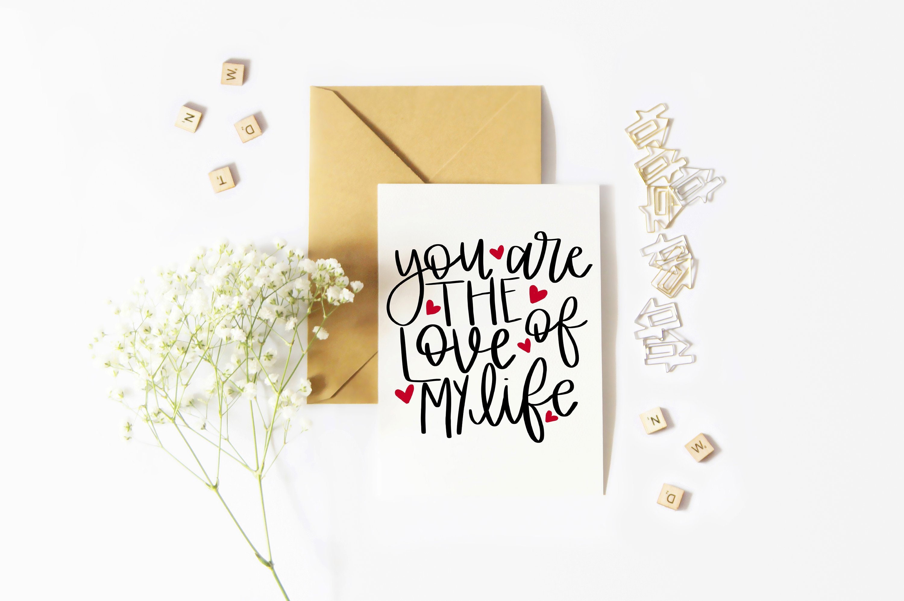 You Are the Love of My Life Card Anniversary Card - Etsy