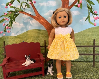 18 ich doll dress, doll dress to fit popular AG doll or similar 18 inch doll