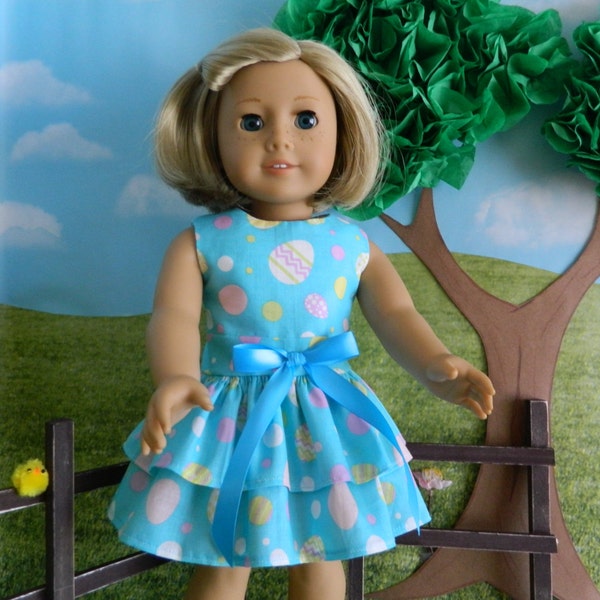 18 inch doll clothes, American Girl doll clothes Easter Dress for 18" American Girl doll outfit