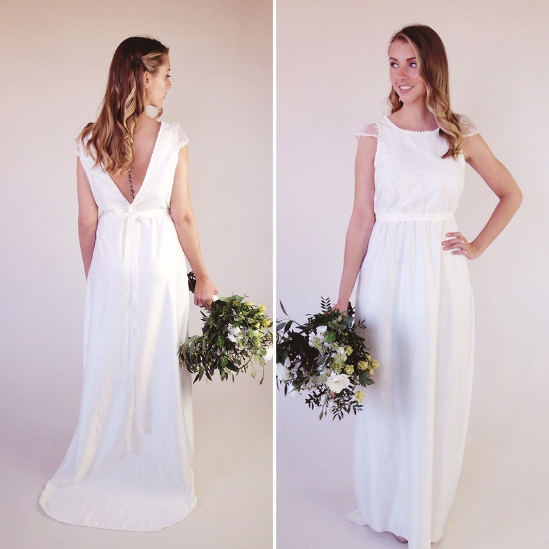 simple backless wedding dresses