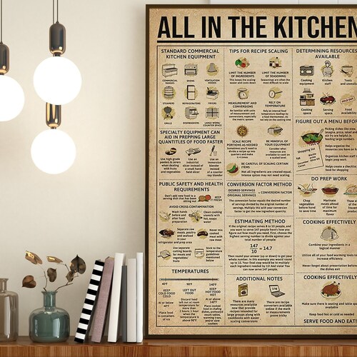 All in the Kitchen Print Kitchen Decoration Vintage Kitchen Etsy