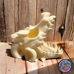 DnD Dungeons & Dragons Dice Tower Skull Dragon Bone D20