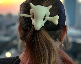 Cubone Marowak Skull Crossbone Hairpin