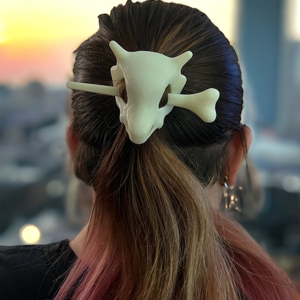 Cubone Marowak Skull Crossbone Hairpin