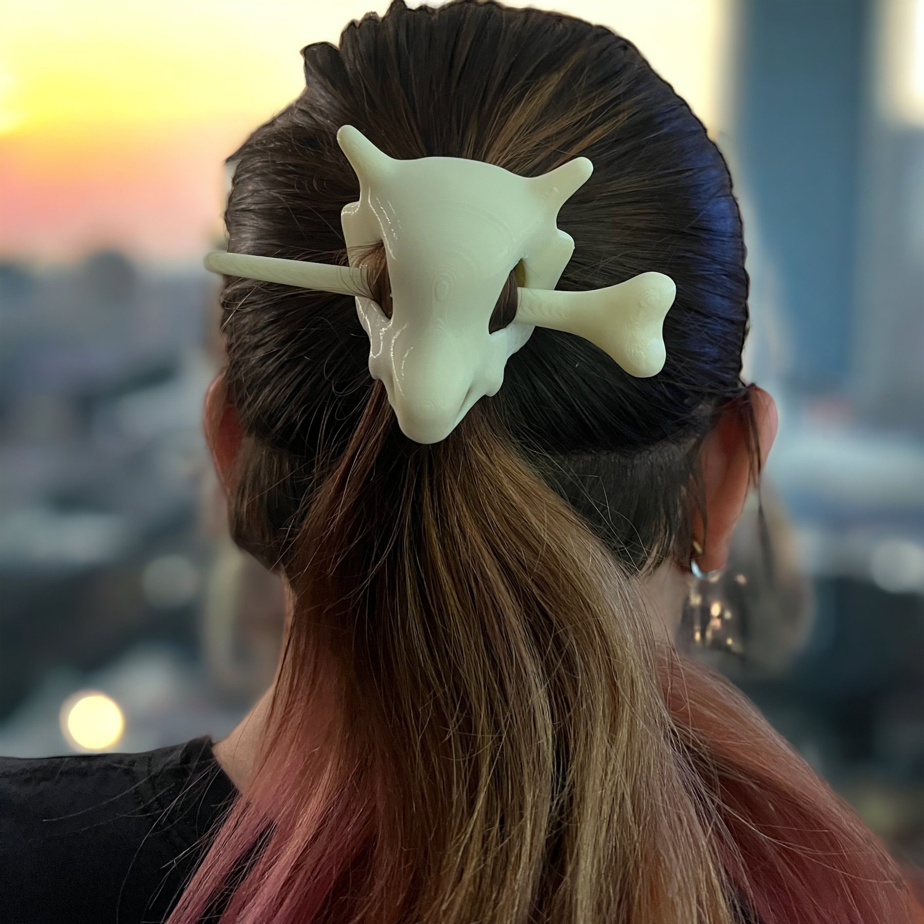 Cubone Marowak Skull Crossbone Hairpin - Etsy