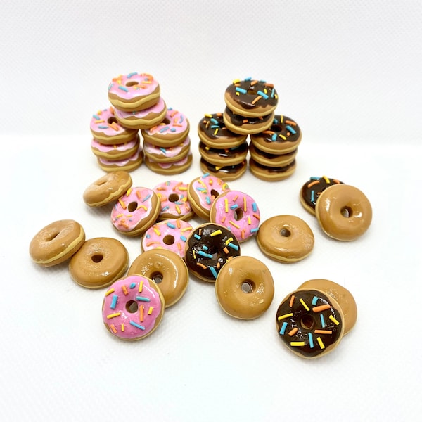 Donut Polymer Clay Magnet | Office Desk Work Teacher Whiteboard | Handmade Farm Animal