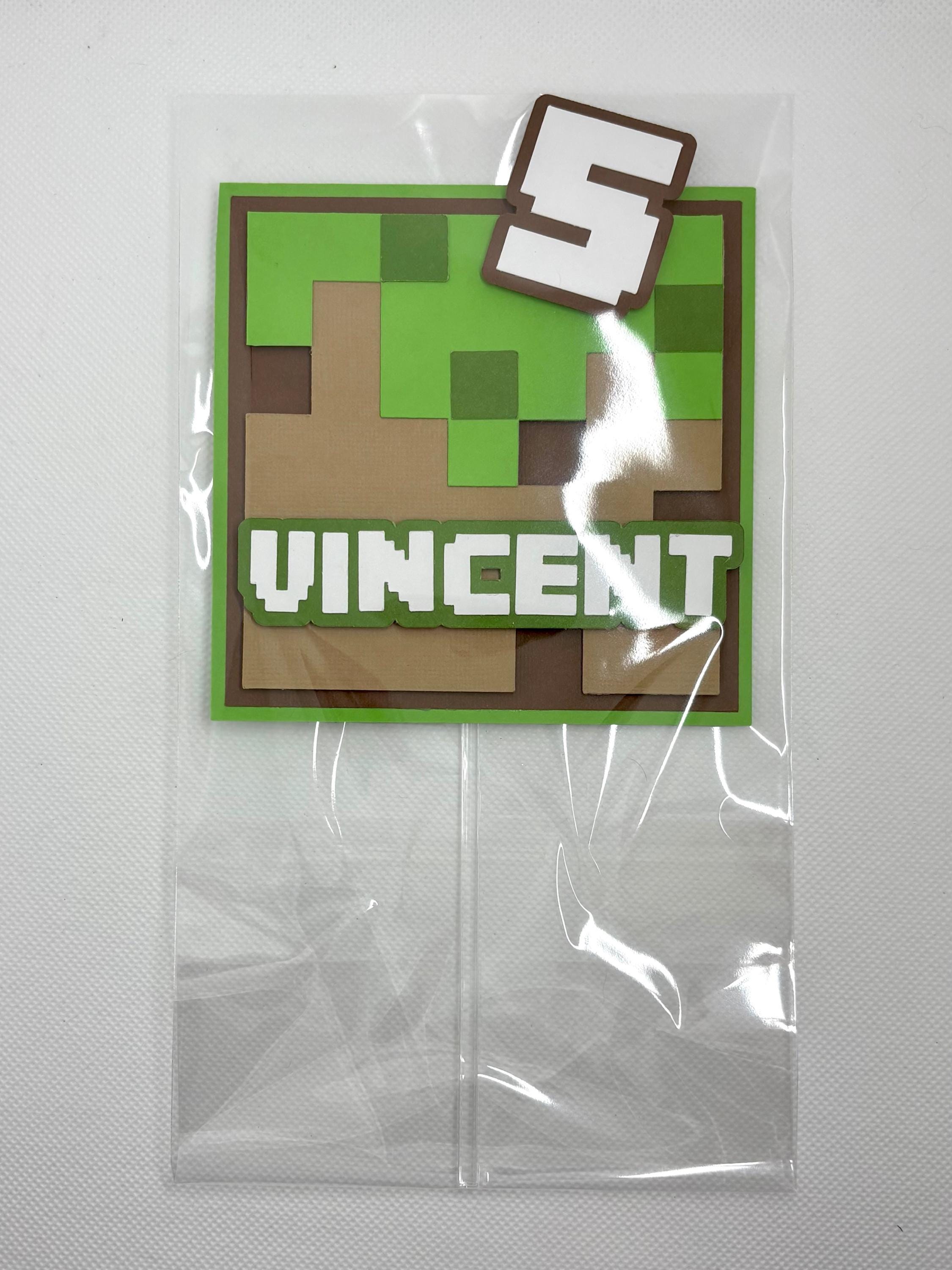Made-to-Order Minecraft Cake Topper