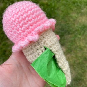 Ice Cream Poop Bag Dispenser Crochet Pattern