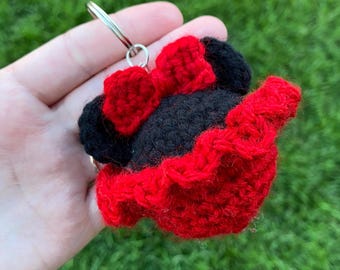 Mouse Friend Keychain Crochet PATTERN