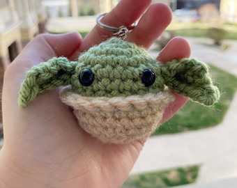 Alien Companion Keychain Crochet Pattern