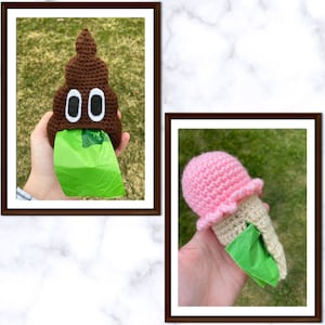 Crochet Poop Bag Dispensers Pattern BUNDLE
