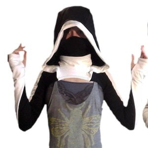 AMBASSADOR Hooded Shrug - Made to Order Color Options- Cowl, Turtle Neck, Color Block- Bamboo French Terry +