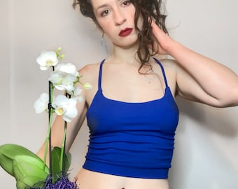 ELEMENTAL- Tank Bralet or Crop Top: Bamboo, Layering Technology, Color Options, Soft Bra, Custom Bralette