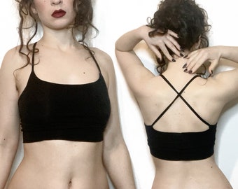 ELEMENTAL Tank Bralet Crop Top, Bamboo, Layering Technology, Color Options, Soft Bra, Custom Bralette