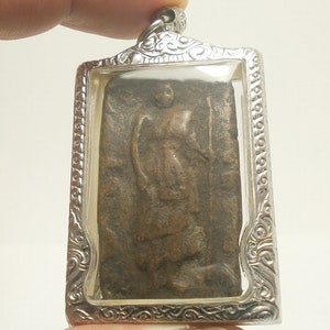LP Suk Buddha Amulet: Thai Antique Pendant for Luck & Wealth
