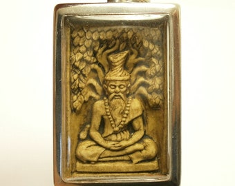 Thais amulet Hermit Lersi Porkae: Miracle Yant Blessing, Good Luck Charm