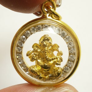 Lord Ganesh Ganesha ganapati vinayaka God van succes Lucky Hindu gezegend leven bescherming hanger talisman amulet 24 inch touw ketting