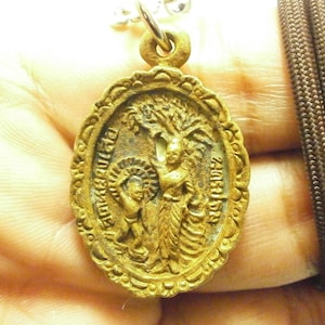 Vintage Little Buddha Siddhartha Amulet Pendant - Thailand Good Luck Charm