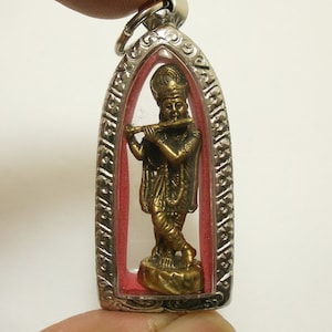 Krishna Thai Amulet Pendant: God of Love, Compassion, and Tenderness