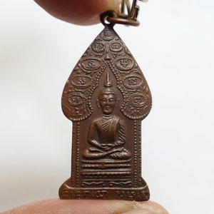 Phra Niruntarai Buddha Amulet: Thai Lucky Necklace, Wat Ratpradit Temple (1952)