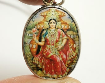 Gold Laxmi Pendant - Etsy