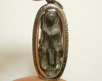 Lord Buddha Amulet: 1940s Thai Pendant for Protection & Prosperity