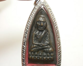 LP.THUAD Wat Huay Mongkol Thai Amulets Buddha Magic Lucky Powerful Protection 