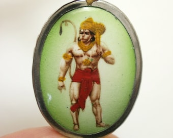 Lord Hanuman Amulet Pendant: Hindu God, Good Luck Charm Fujii Kaze