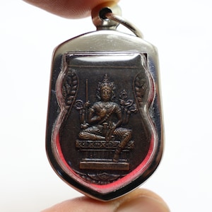 Lord Brahma Tao Maha Phrom coin Trimurti Hindu locket god deity pendant blessed amulet deva God of creation blessing for success nice gift