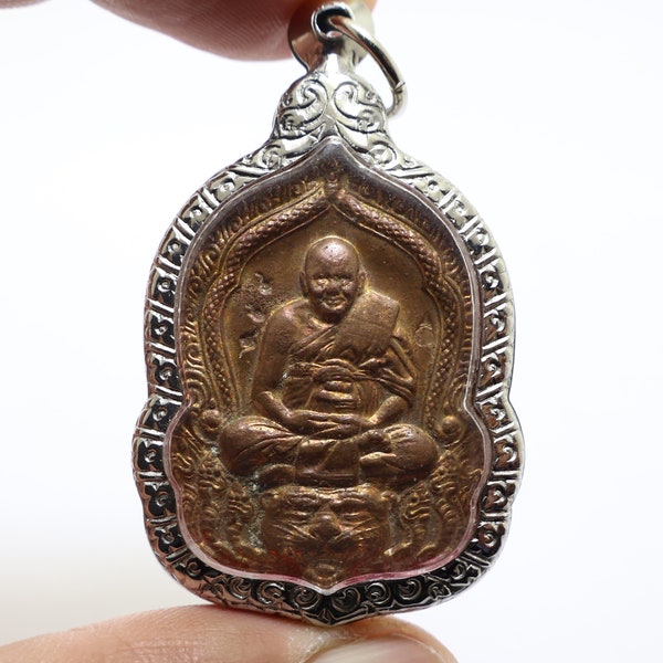 Phra LP Pern Amazing batch Magic Tiger blessed 1998 powerful miracle Yant magic muaythai amulet strong protection lucky rich money pendant