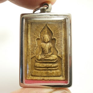 LP Moon Thai Buddha Amulet: Somdej Pendant for Wealth and Success