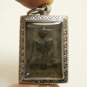 LP Suk Buddha Amulet: Thai Takrut Pendant for Luck & Success