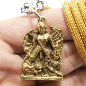 Maha Kali goddess the consort of Lord Shiva uma devi parvati hindi pendant necklace Hindu deity strong life protection real powerful amulet