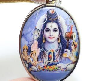 ガネーシャ神のお守り「オーム」ネックレス：ヒンドゥー教の成功の神