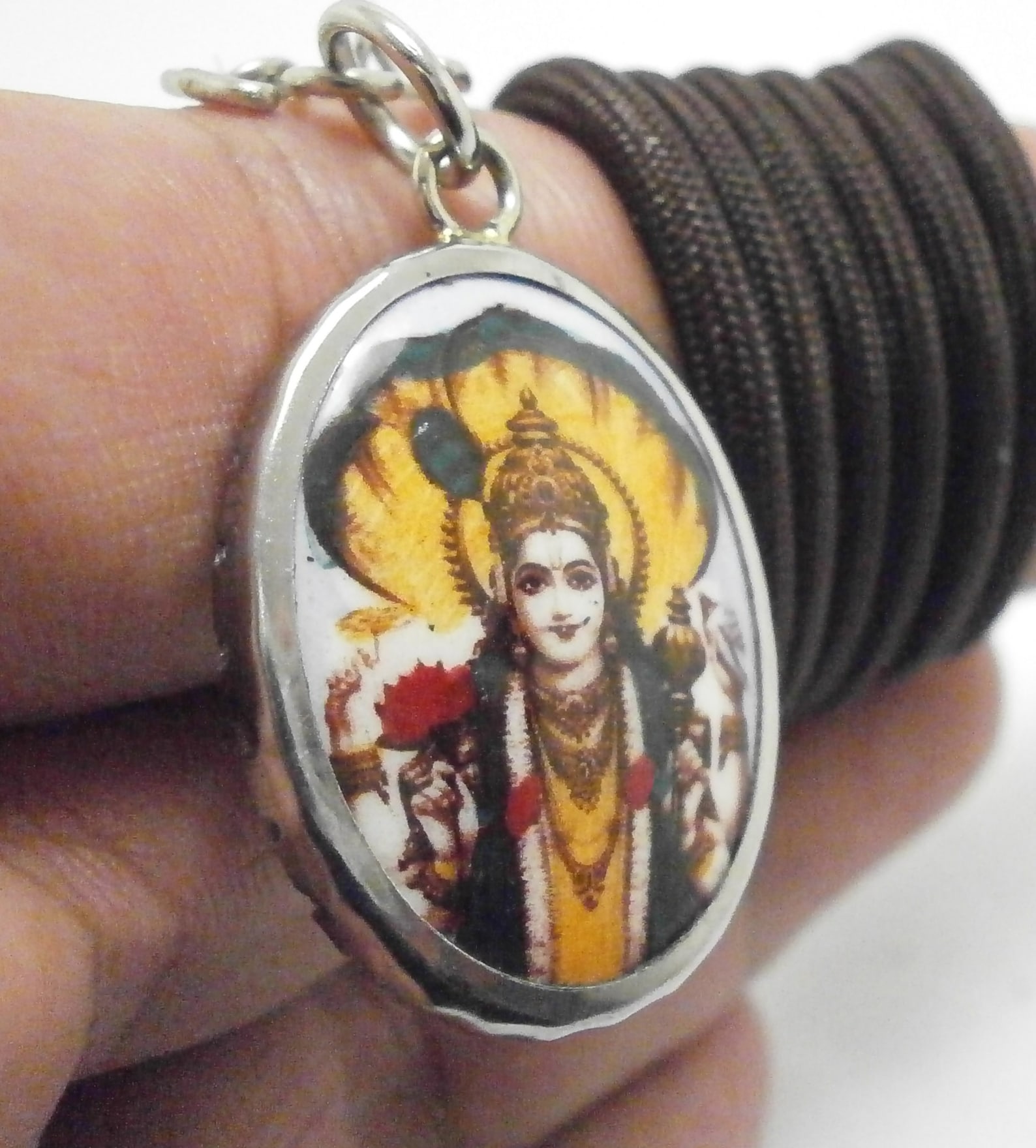 Lord Vishnu the Preserver Hindu God Trimurti Amulet Pendant - Etsy