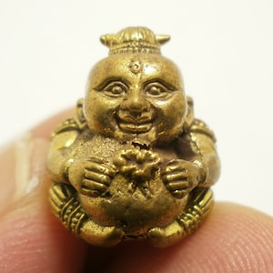 Tiny Ball Guman Kuman blessed gumanthong Boy magic spirit Thai amulet lucky money rich gamble nice gift Thailand mini small talisman charm