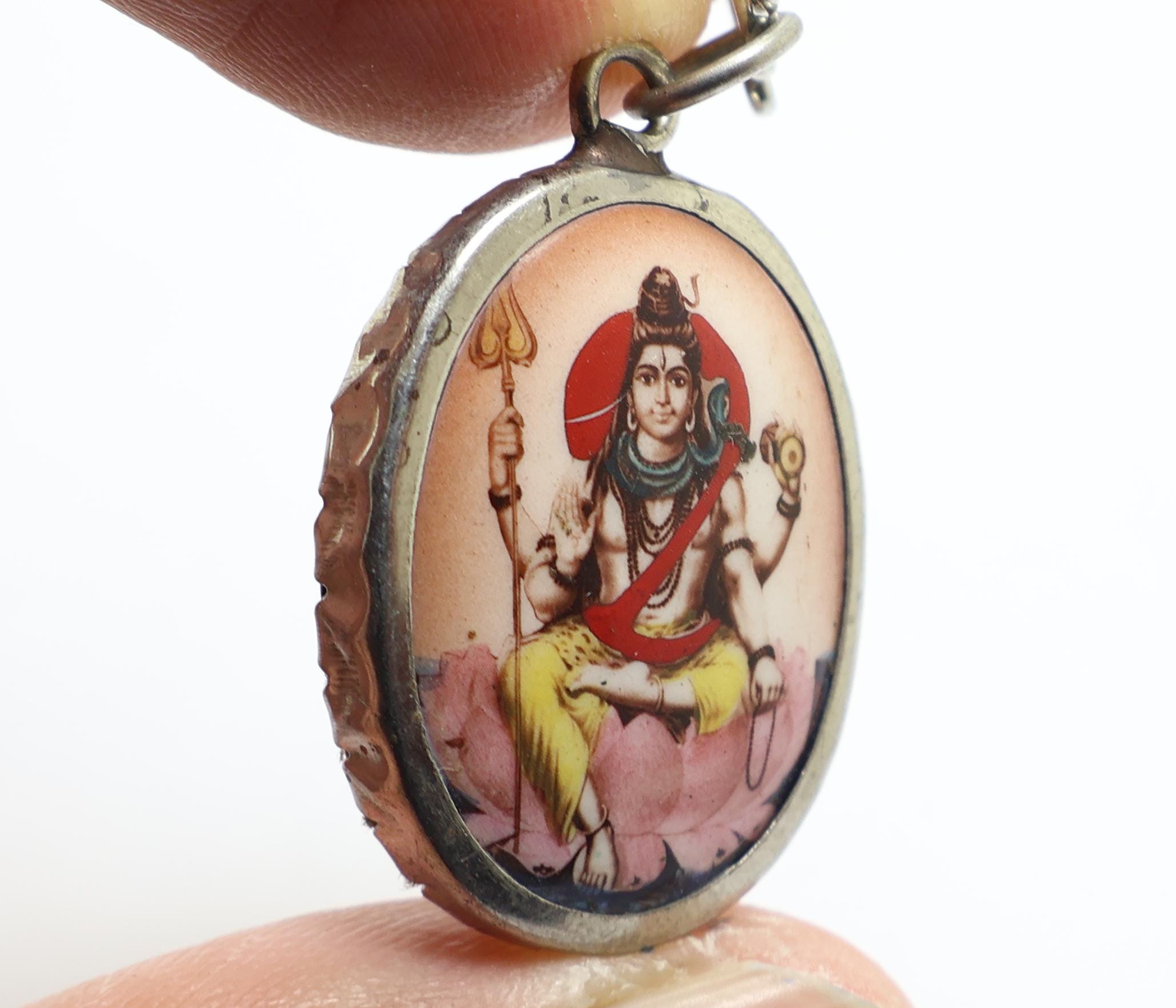 シヴァ神マハデフペンダントネックレス：ヒンドゥー教の神オームの