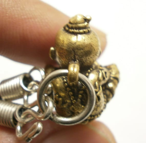 Kuman Thong Amulet Pendant, Thai Good Luck Charm, Wealth