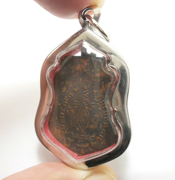 LP Jong Thai Amulet: Wat Natangnok Temple, 1942 Protection Pendant
